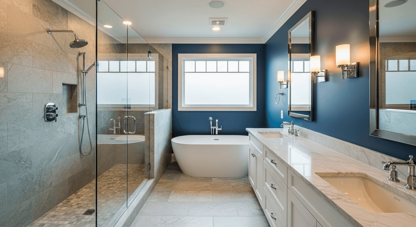 Bathroom Remodeling completed by Ridgeline Remodeling Group in New Jersey